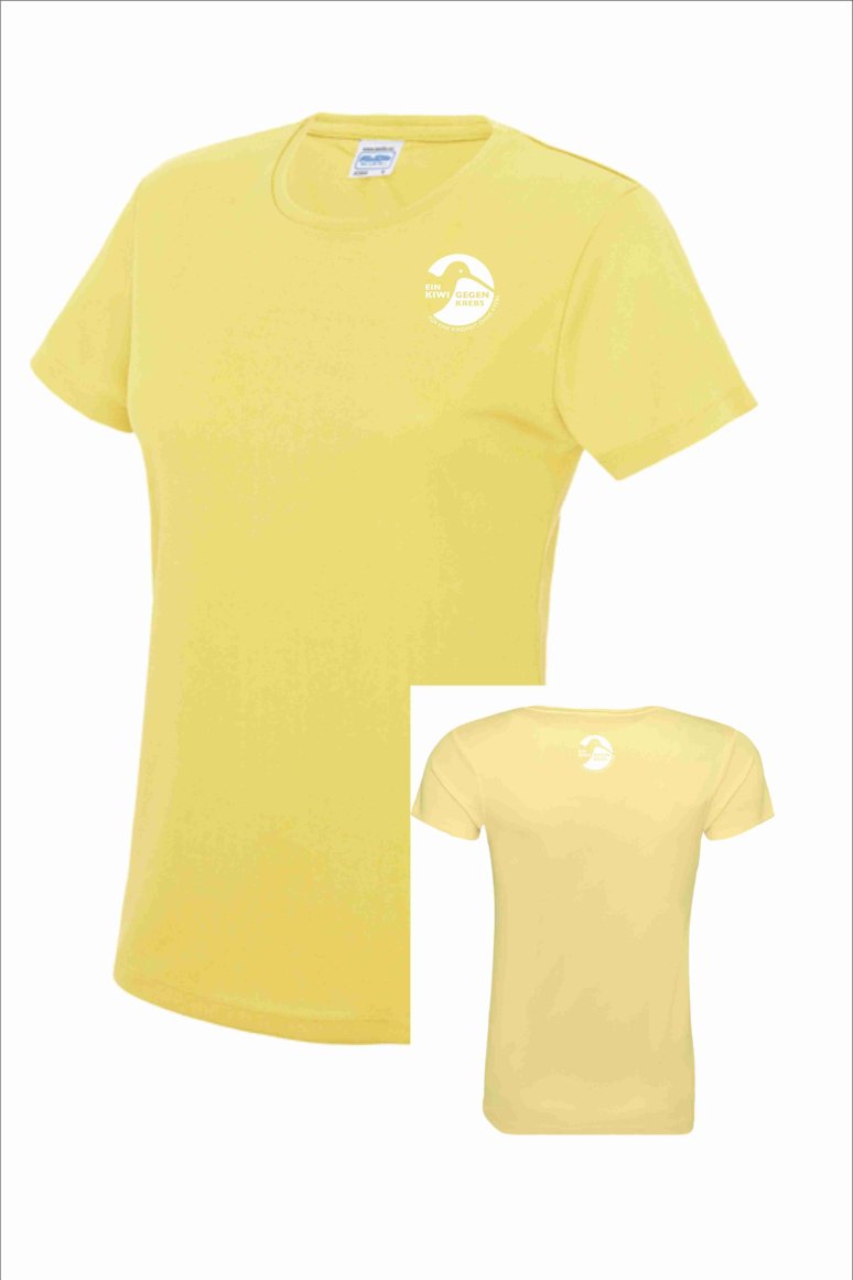 Ein Kiwi gegen Krebs Funktionsshirt Damen, Logo: klein/klein